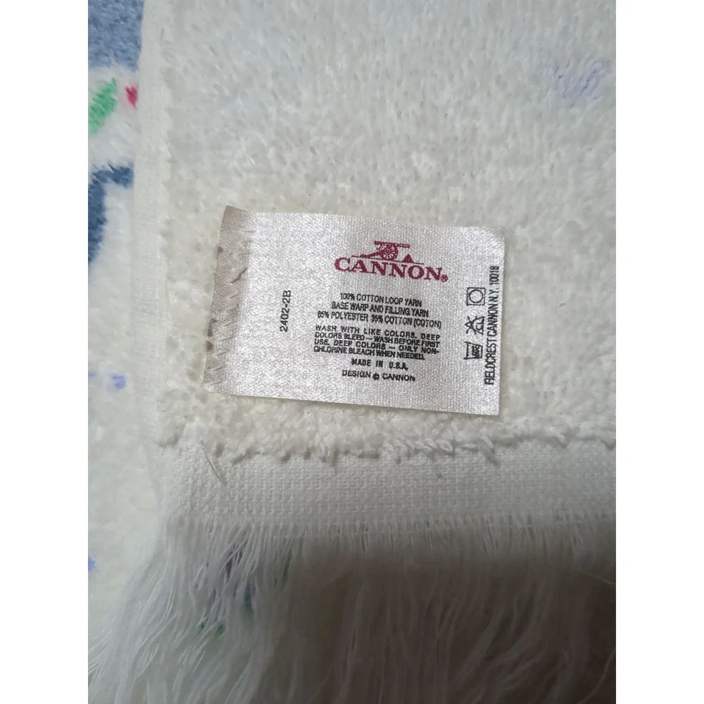 Vintage Cannon Country Geese Bath Towels Cottagecore Granny Core (2) 38